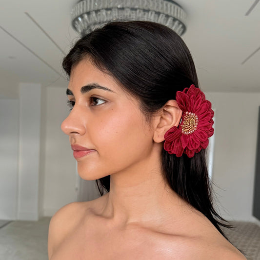 Scarlet Bloom Hair Claw