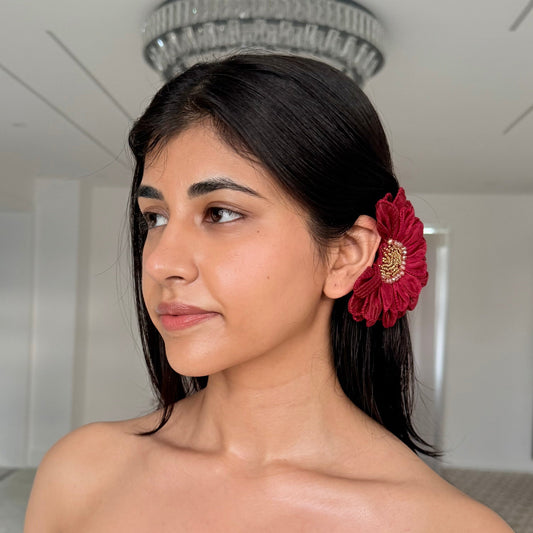 Scarlet Bloom Hair Claw